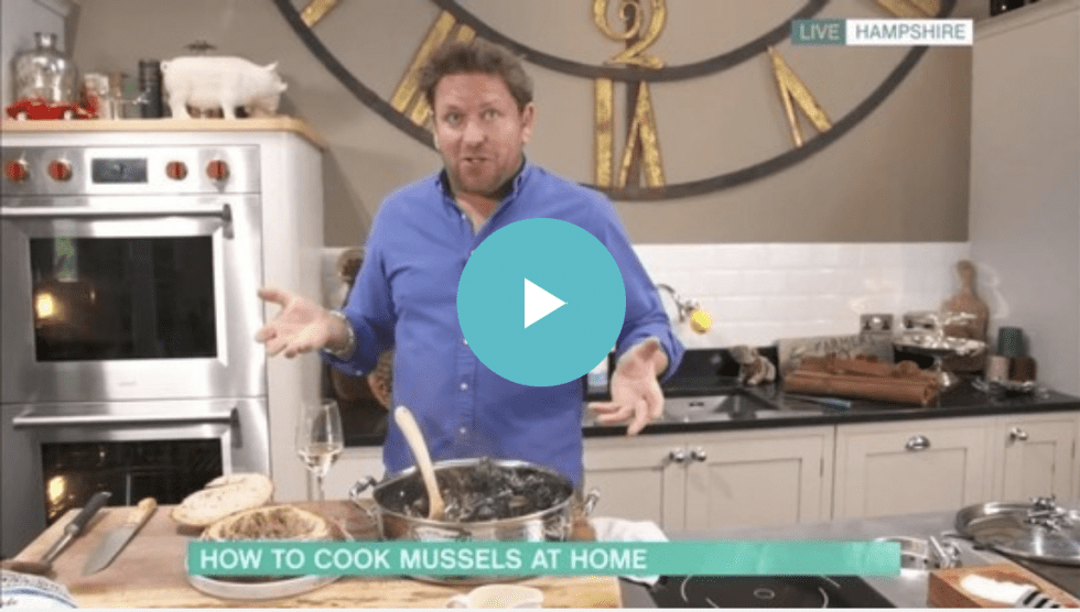 James Martin’s moules mariniére Westcountry Mussels of Fowey